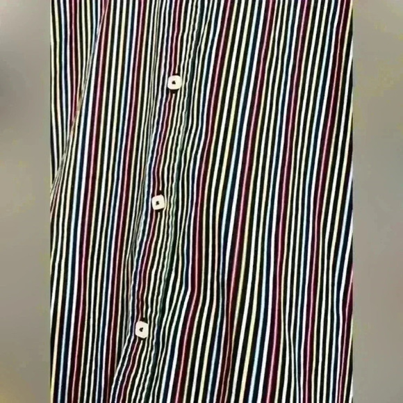 Bugatchi Striped Button Down Size Medium - Picture 3 of 11